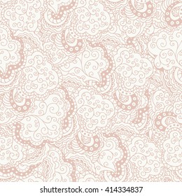 Seamless abstract hand-drawn waves pattern. Seamless pattern can be used for wallpaper, pattern fills, web page background,surface textures. Seamless floral background