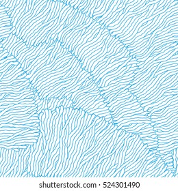 Seamless abstract hand-drawn waves pattern, wavy background. Can be used for wallpaper, pattern fills, web page, surface textures.