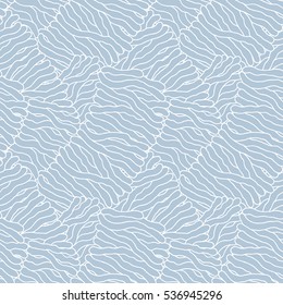 Seamless abstract hand-drawn waves pattern, wavy background. Can be used for wallpaper, pattern fills, web page, surface textures.