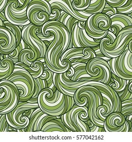 Seamless abstract hand-drawn waves pattern, wavy background. Seamless pattern can be used for wallpaper, pattern fills, web page background,surface textures. Gorgeous seamless background