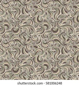 Seamless abstract hand-drawn waves pattern, wavy background. Seamless pattern can be used for wallpaper, pattern fills, web page background,surface textures. Gorgeous seamless background