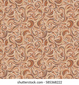 Seamless abstract hand-drawn waves pattern, wavy background. Seamless pattern can be used for wallpaper, pattern fills, web page background,surface textures. Gorgeous seamless background