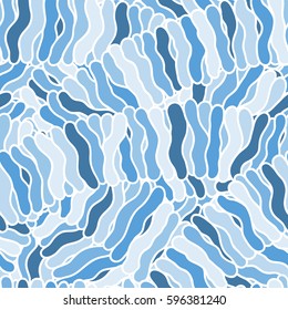 Seamless abstract hand-drawn waves pattern, wavy background. Can be used for wallpaper, pattern fills, web page, surface textures.