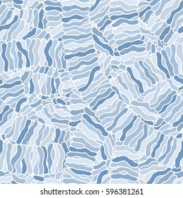 Seamless abstract hand-drawn waves pattern, wavy background. Can be used for wallpaper, pattern fills, web page, surface textures.