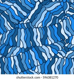 Seamless abstract hand-drawn waves pattern, wavy background. Can be used for wallpaper, pattern fills, web page, surface textures.