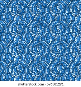 Seamless abstract hand-drawn waves pattern, wavy background. Can be used for wallpaper, pattern fills, web page, surface textures.