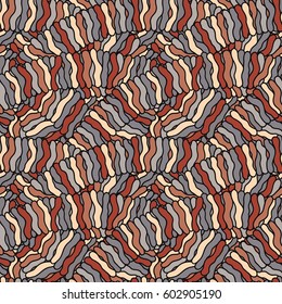 Seamless abstract hand-drawn waves pattern, wavy background. Can be used for wallpaper, pattern fills, web page, surface textures.