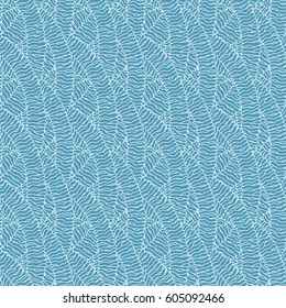 Seamless abstract hand-drawn waves pattern, wavy background. Can be used for wallpaper, pattern fills, web page, surface textures.