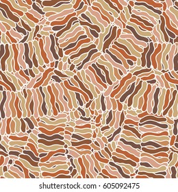 Seamless abstract hand-drawn waves pattern, wavy background. Can be used for wallpaper, pattern fills, web page, surface textures.