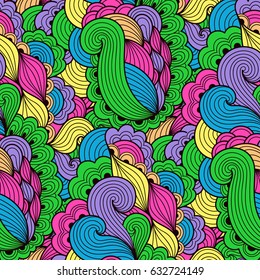 Seamless abstract hand-drawn waves pattern, wavy background.Can be used for wallpaper, pattern fills, web page background,surface textures.