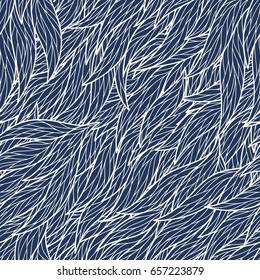 Seamless abstract hand-drawn waves pattern, wavy background. Seamless pattern can be used for wallpaper, pattern fills, web page background,surface textures. Gorgeous seamless nature background