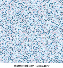 Seamless abstract hand-drawn waves pattern, wavy background. Seamless pattern can be used for wallpaper, pattern fills, web page background,surface textures. Gorgeous seamless nature background
