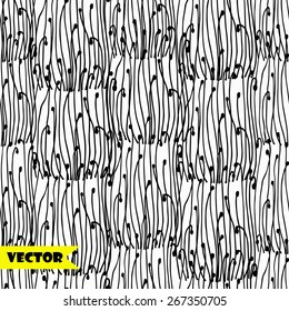 Seamless abstract handmade vector pattern