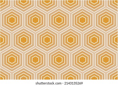 Seamless abstract hexagon pattern. Vector Illustration.