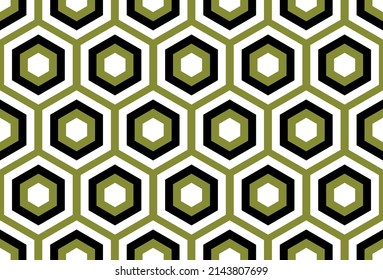 Seamless abstract hexagon pattern. Vector Illustration.