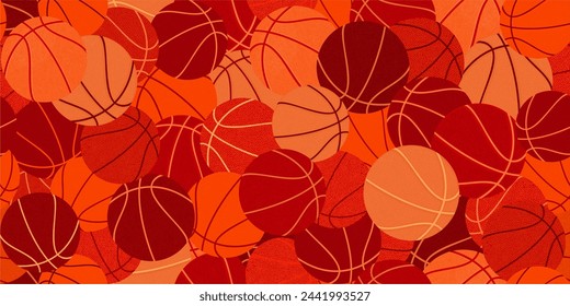 Seamless Abstract Hip Hop Urban Street Art Graffiti Style Streetball Or Basketball Background