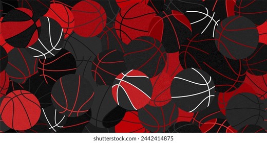 Seamless Abstract Hip Hop Urban Street Art Graffiti Style Streetball Or Basketball Background