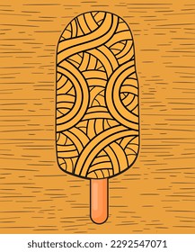 Vector de helado abstracto sin foco