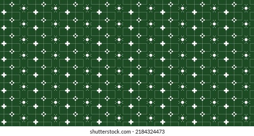 Seamless abstract icons pattern design, vector illustration banner in colored background. Can be used as digital template, web poster, print on textile, fabric, wallpaper, packaging and decorations.