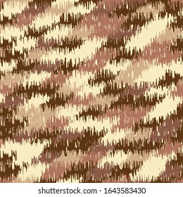 Seamless abstract ikat pattern with colorful strokes.

