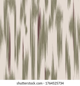 Seamless abstract ikat pattern in earthy color.Abstract  background for textile design, wallpaper, surface textures, wrapping paper. 