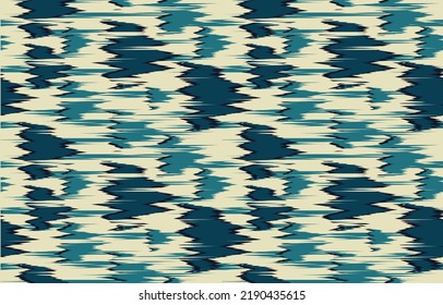 Seamless Abstract Ikat Pattern In Earthy Color. Abstract Background For Textile Design, Wallpaper, Surface Textures, Wrapping Paper.