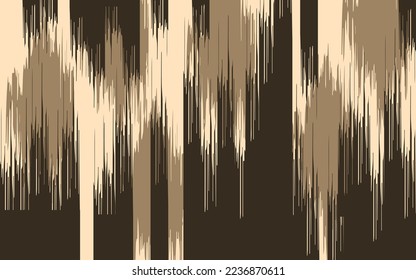 Seamless abstract ikat pattern in earthy color. Abstract background for textile design, wallpaper, surface textures, wrapping paper.