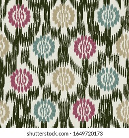 Nahtlose abstrakte Kat-Muster mit dem Bild von Blumenschmuck.
