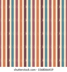 Seamless abstract ikat pattern with multicolored stripes.
