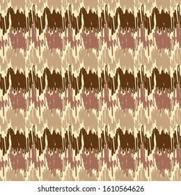 Seamless abstract ikat pattern with multicolored stripes.
