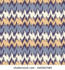 Nahtlose abstrakte Katzenmuster mit mehrfarbigen Streifen.
