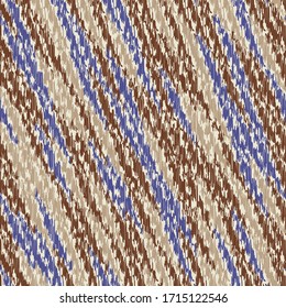 Patrón de ikat abstracto sin fisuras con rayas multicolores.
