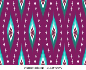 Nahtlose abstrakte Kat-Muster.Hintergrund, Teppich, Tapete, Kleidung, Umhüllung, Batik, Stoff,Vektorgrafik.Stilstil.Geometrischer Hintergrund, traditioneller ikat,ethnischer,ländlicher,Stamm.