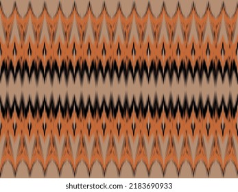 Patrón de ikat abstracto sin inconvenientes. fondo, alfombra, papel pintado, ropa, envoltura, batik, tela, ilustración vectorial. estilo bordado. Fondo geométrico, ikat tradicional, étnico, rural, tribu.