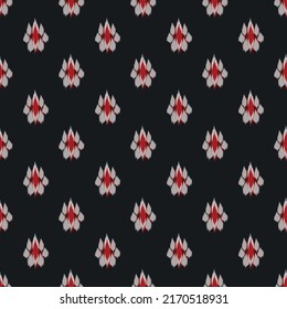 Seamless abstract ikat Repeating Pattern Ogee Abstract background for textile design, wallpaper, surface textures, wrapping paper.