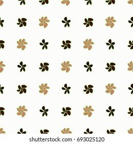 Seamless abstract illustrations of flower, conceptual. Good for design background. Cartoon style vector graphic.