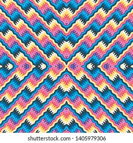 Seamless Abstract Indigenous Weave Pattern