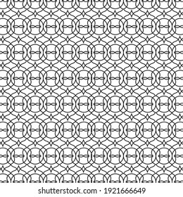 Seamless abstract and Islamic pattern modern. Vector illustration.