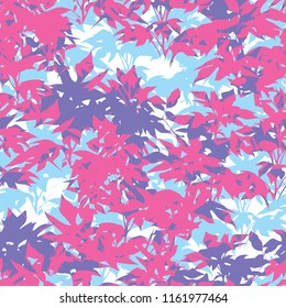 Seamless Abstract Jungle Foliage Pattern Background Tile