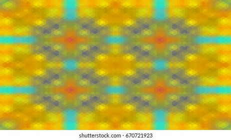 Seamless abstract kaleidoscope geometric vector background or pattern. Seamless wallpaper ornament. Low poly or polygonal design. 16:9 aspect ratio.