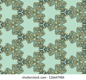 Seamless abstract kaleidoscope pattern.
