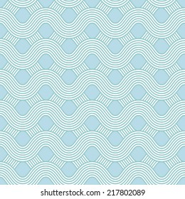 Seamless abstract knitted pattern. Vector illustration.