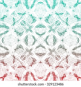 Seamless abstract lace background with color transitions, gradient