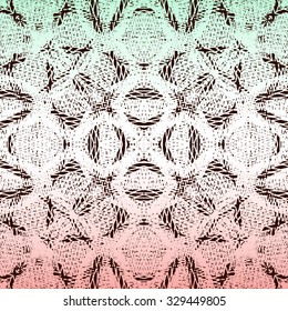 Seamless abstract lace background with color transitions, gradient