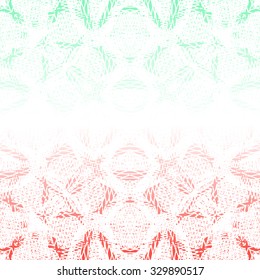 Seamless abstract lace background with color transitions, gradient