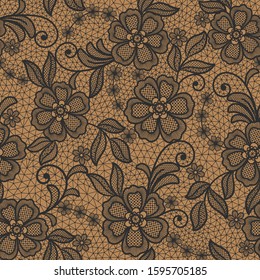 seamless  abstract lace floral   background