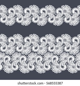 seamless  abstract lace floral   background