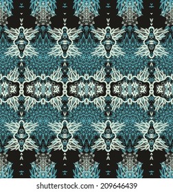 Seamless abstract laced vector ornament