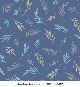 Seamless and abstract leaf illustration pattern,