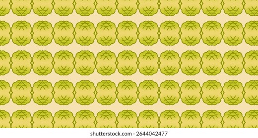 Seamless abstract leaf pattern in warm olive green tones. A stylized botanical texture perfect for eco-themed backgrounds, textiles, and packaging designs.